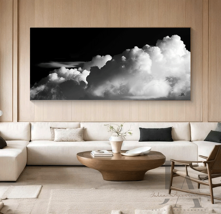 Extra Large Canvas, Modern wall art, Large landscape painting on Canvas, Cloud Art, Cloud Painting, Large online Cloud wall art,Minimalist painting