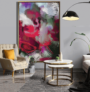 magenta art, gift for her, Berry Pink Art Abstract Botanical Painting Hot Pink Magenta Floral Print Large Canvas Wall Art Decor, Colorful Painting Abstract Living Room Bedroom Wall Decor Floral Wall Art Sage Green Colorful Abstract Painting Large Canvas Bold Wall Art Boho Decor, Floral Painting, Julia Apostolova, Abstract Wall Art, Large Wall Art, Modern Decor, sage green wall art, mother's day gift, exotic decor, large art, trendy decor, interior, hallway, spring decor, art gift, nursery art, housewarming