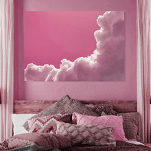Pink Clouds Pink Sky Large Cloud Painting Minimalist Wall Art Canvas Pink Abstract Trendy Art Decor, Cloud Painting, Pink Blush Painting, Large Cloud Wall Art Canvas Dark Fuchsia Abstract Trending Art, pink wall art, cloud wall art print, Julia Apostolova, pink wall art decor, pink sky and clouds, bright sky, bedroom art, office art, gift fro her, dreaming art, oil painting, pink art, pink painting, huge canvas, large wall art