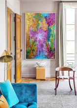 The beginning, Painting, Colorful Art, Julia Apostolova, Abstract Art, Splash Art, Large Wall Art, Abstract Painting, Print, Canvas Print, Ready to Hang, decor, interior, home decor, design, modern