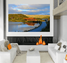 Lake Print Calm Landscape Water reflections Zen Nature photograph Norwegian fjord 'Peaceful Morning'