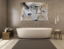 milky way, gold leaf painting, julia apostolova art, gold leaf art, interior, set of 2, black grey gold, watercolour, modern decor, happy clients, watercolor print, modern wall decor, wall art decor, wall art, contemporary two abstract prints, two abstract paintings, modern decor, canvas prints, golden accents, metallic accents, golden details, shining accents, sparkle art, interior design