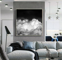 Black White Cloud Painting, Large Cloud Wall Art Black White Cloud Canvas Print, Modern Office Decor, Canvas Print, Black Art, Cloud Painting, Cloud Abstract Celestial Wall Art Canvas Print, Minimalist Trending Decor, Black White Clouds, Large Cloud Art Decor, Cloudscape, Julia Apostolova Cloud Painting, Interior, Decor, Design, Trend Decor, Scandi, Nordic, Modern, Scandinavian Art, Nordic Decor, Home Decor, Interior Designer, Livingroom Art, Bedroom, Art above Bed, Art above Sofa, Trending, Nordic Wall Art