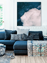 Blue White Cloud Wall Art, Large Canvas Cloud Art Print, Minimalist Art, Cloud Art, Celestial Abstract Art, Trend Decor, Blue Sky. Julia Apostolova, Bedroom Decor, Gift for Him, Modern Art, Art Gift, Livingroom, Boys Room Decor, Trendy Art, Christmas Gift