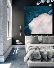 Blue White Cloud Wall Art, Large Canvas Cloud Art Print, Minimalist Art, Cloud Art, Celestial Abstract Art, Trend Decor, Blue Sky. Julia Apostolova, Bedroom Decor, Gift for Him, Modern Art, Art Gift, Livingroom, Boys Room Decor, Trendy Art, Christmas Gift