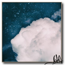 Blue White Cloud Wall Art, Large Canvas Cloud Art Print, Minimalist Art, Cloud Art, Celestial Abstract Art, Trend Decor, Blue Sky. Julia Apostolova, Bedroom Decor, Gift for Him, Modern Art, Art Gift, Livingroom, Boys Room Decor, Trendy Art, Christmas Gift