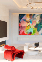 Floral Art Print Colorful Painting Abstract Canvas Large Wall Art Living Room or Bedroom Wall Decor Floral Wall Art Colorful Abstract Painting Print Large Canvas Bold Wall Art Boho Decor, Floral Painting by Julia Apostolova, Abstract Wall Art Canvas Print, Large Wall Art, Modern Decor, sage green wall art, mother's day gift, exotic wall decor, teal wall art, spring, floral decor, colorful art, bold colors, zen wall art, zen painting, large art, trendy decor, interior, hallway, spring decor, art gift