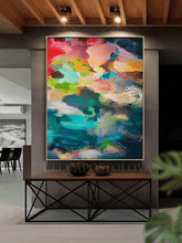 Floral Art Print Colorful Painting Abstract Canvas Large Wall Art Living Room or Bedroom Wall Decor Floral Wall Art Colorful Abstract Painting Print Large Canvas Bold Wall Art Boho Decor, Floral Painting by Julia Apostolova, Abstract Wall Art Canvas Print, Large Wall Art, Modern Decor, sage green wall art, mother's day gift, exotic wall decor, teal wall art, spring, floral decor, colorful art, bold colors, zen wall art, zen painting, large art, trendy decor, interior, hallway, spring decor, art gift