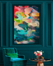 Floral Art Print Colorful Painting Abstract Canvas Large Wall Art Living Room or Bedroom Wall Decor Floral Wall Art Colorful Abstract Painting Print Large Canvas Bold Wall Art Boho Decor, Floral Painting by Julia Apostolova, Abstract Wall Art Canvas Print, Large Wall Art, Modern Decor, sage green wall art, mother's day gift, exotic wall decor, teal wall art, spring, floral decor, colorful art, bold colors, zen wall art, zen painting, large art, trendy decor, interior, hallway, spring decor, art gift