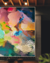 Red Flower Abstract Painting, Floral Wall Art Decor, Large Canvas Print, Colorful Art Print, Modern Wall Decor, Floral Art Print, Colorful Painting, Abstract Canvas Large Wall Art, Living Room or Bedroom Wall Decor, Bold Wall Art, Boho Decor, Floral Painting by Julia Apostolova, Abstract Wall Art, Large Wall Art, Modern Decor, sage green wall art, mother's day gift, exotic wall decor, teal wall art, spring, bold colors, zen wall art, zen painting, trendy decor, interior, hallway, spring decor, art gift
