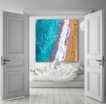 Aerial Beach View Drone Photography Ocean Canvas Print Sand Beach, Turquoise Waters, Relaxing Decor, Aerial Beach ocean abstract art, Ocean Waves Aerial Photography Coastal Wall Art Zen Decor Turquoise Waters Canvas Print, Julia Apostolova, Greece, Greek Icelands, Aerial Beach, Zen, Bedroom Art, Art for Him, Office Decor, Sand Beach, Spa Decor, Piliates Gift, zen wall art, coastal, zen decor, Ocean Waves, zen abstract, watercolor, water wall art, Coastal Decor, Summer, Turquoise and Gold, large aerial photo