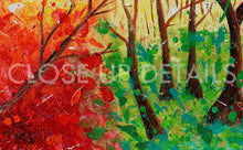 Forest Painting, Huge Original Painting Abstract Forest Art, Spring Decor, Colorful Landscape, Trees, Colorful Wall Art, Bold Colors, Rich Textures, Ready to Hang, Floating Frame, pop color, living room, Original Abstract Oil Painting, artist Julia Apostolova, dining room, master bedroom art, kids wall art decor, lobby decor, colorfrl abstract, oil painting, huge art, interior design ideas, interior decor, pop decor, pop wall art, livingroom decor, art gift for her, large art, giant art, artwork, splash art