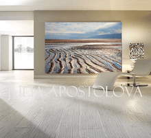 Beach Sand Ripples Lines Coastal Abstract Seascape photograph, Minimalist Art, Water Reflection of Sky, Beach Art, Sand Coastal Wall Art Decor, nature photography, Waters, Aerial Beach Canvas Print Zen Artwork, Coastal Decor, Reflux in Houlgate, France Coastline, Normandy,  Interior, Zen Artwork, Spa Decor, Bedroom Art, Relaxing Art, Bathroom Art, Coastal Wall Art, Aerial Photography, Zen, Relax, Julia Apostolova, Zen Art, Large Canvas, Huge Wall Art, coastline photos, line boho, beige wall art, blue brown,