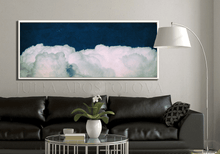 Minimalist Blue Cloud Art Dark Blue Painting Texture Canvas Print Navy Blue Wall Art Cloud Abstract, Trend Art, Extra Large Art, Navy Blue Cloud Painting, Interior Designer, Living Room, Cloud Wall Art, Julia Apostolova, Abstract Cloudscape, Trend Art, Textured Canvas, Dark Blue Wall Art, Large Cloud Painting, Cloud Oil Painting, Bedroom Decor, Interior, Trendy, Trend Decor, Living Room, Blue Painting, Blue Art, Naby Blue Decor, Art over Bed, Large Wall Art,