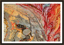 red gold wall art colorful abstract canvas print, gold silver art, large painting, Endless Passion, julia apostolova, happy clients, review, clients home, contemporary, modern, interior, decor, wall art, colorful, textured, floral, red painting, gold and silver art, rectangular art, office, home decor, dinning room