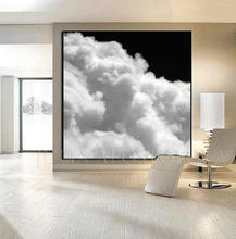 Black White Cloud Abstract Painting White Clouds Print Boho Wall Art Large Minimalist Square Canvas, Large Modern Office Decor, Canvas Print, Black Art, Cloud Painting, Cloud Abstract Celestial Wall Art Canvas Print, Minimalist Trending Decor, Black White Clouds, Cloudscape, Julia Apostolova, Boho Decor, Cloud Painting, Trend Decor, Scandi, Nordic, Modern, Scandinavian Art, Nordic Decor, Home Decor, Interior Designer, Livingroom Art, Bedroom, Art above Bed, Art above Sofa, Trending, Nordic Wall Art
