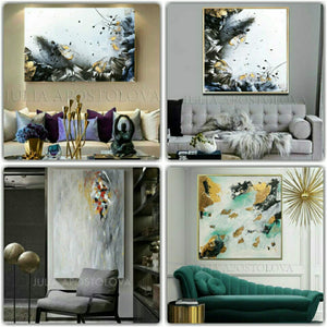 abstract art, paintings, julia apostolova, wall art decor, interior, design, interior designer, livingroom decor, office interior