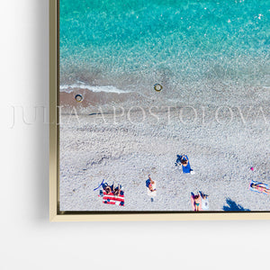 Close ups of minimalist beach wall art, with people on the beach, perfect wall decor for bedroom, bathroom, modern, and boho livingroom, or office. Ideal gift, as well.