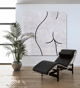 Female Line Art Minimalist Painting, Modern White Black Wall Art Gift, Plastic Clinic Office Décor, Ready To Hang Original Painting , Trend Art Design for Modern Office, Airbnb, Hotel or Home Decor, Women Back, female back line art, Abstract Female Art Butt Line Art Black Gold Minimalist Painting Sensual Female Line Art, Textured Painting, Large Wall Art Decor, Contemporary Art, Sensual Art, original line art, minimalist abstract painting, medicine office, art gift for doctors, Office art for butt surgeons