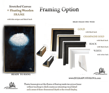 Cloud Wall Art with Floating Frames abstract cloud painting