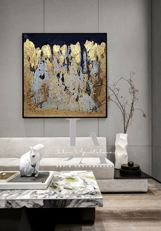 Neutral Wall Decor, Living Room Decor, Original Painting, Black Floating Frame, Gift for Him, Gift for Her, Christmas Gift, Anniversary, Sabi Gray Gold Leaf Resin Art by Julia Apostolova Metallic Gold Copper Framed Painting Neutral Wall Art Luxury Decor Luxury Interiors, Minimalist Gold, Luxury homes, Glam Decor, Modern, Trendy Canvas Wall decor ,modern art, modern abstract modern artists, interior design, Office Decor, Office Design, Art Gallery, Hotel Lobby Decor, Christmas Gift, Art Gift, Boho Decor