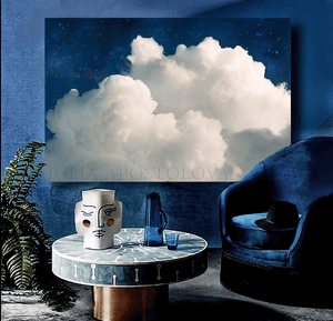 Blue White Cloud Painting Midnight Clouds Large Abstract Canvas Art for Celestial Aesthetic Decor, Set of Two Canvas Prints, Minimalist Abstract Wall Art, Nordic Trendy Cloud Art Decor, cloud painting, cloud overlay, cloud art painting, cloud art design, cloud art canvas, cloud abstract print, cloud abstract canvas, julia apostolova, cloud abstract art, watercolor, wall decor wall art, vintage, two abstract paintings, office art, trendy wall art, two abstract paintings, bedroom trending decor