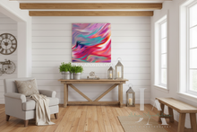Color Dream - Colorful Painting Pink Wall Art Canvas Print Colorful Abstract Art by Julia Apostolova
