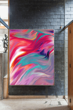 Colorful Pink Painting, Pink Wall Art Canvas Print Colorful Abstract Art by Julia Apostolova, Bold Wall Art, Pastel Wall Art, Color Dream, Abstract Painting, Large Canvas, Rich Color Wall Art Decor, Modern Decor, Abstract Print, Bold Wall Decor, Dinner Room, Abstract Canvas, Abstract Art, Colorful Wall Decor, Teal Abstract Painting, Fine Art Print, Modern Decor, Living Room, Interior Decor, Trend Art, Home Decor, Interior Designer, Large Wall Art, dining room, girl kids room, modern interior, gift for her