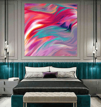 Colorful Painting, Pink Wall Art Canvas Print Colorful Abstract Art by Julia Apostolova, Bold Wall Art, Pastel Wall Art, Color Dream, Abstract Painting, Large Canvas, Rich Color Wall Art Decor, Modern Decor, Abstract Print, Bold Wall Decor, Dinner Room, Abstract Canvas, Abstract Art, Colorful Wall Decor, Teal Abstract Painting, Fine Art Print, Modern Decor, Living Room, Interior Decor, Trend Art, Home Decor, Interior Designer, Large Wall Art, dining room, girl kids room, modern interior, gift for her, boho