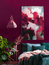 Fuchsia Pink Art Abstract Painting Dark Pink Floral Canvas Wall Art Print for Boho Trend Decor, Berry Pink Art Abstract Painting Hot Pink Magenta Floral Large Canvas Wall Art Decor Colorful Painting Living Room Bedroom Art Floral Art Sage Green Colorful Abstract Painting Large Canvas Bold Wall Art Boho Decor, Floral Painting, Julia Apostolova, Abstract Wall Art, Large Wall Art, pink wall art, mother's day gift, exotic decor, interior, hallway, spring decor, gift for her, nursery art, housewarming