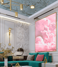  Pink Cloud Painting, Pink Wall Art Fluffy Clouds Large Abstract Cloud Painting Trend Wall Decor Nursery Art, Gift for Her, Julia Apostolova, livingroom art decor, gift for girl, large wall art, trendy pink art decor, Clouds Pink Sky Large Cloud Painting, Wall Art Canvas Pink Abstract Trendy Art Decor, Pink Blush Painting, cloud wall art print, bright sky, bedroom art, office art, dreaming art, oil painting, pink art, pink painting, huge canvas, nursery decor
