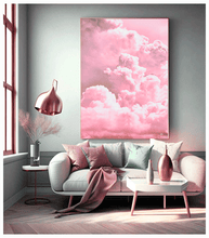 Pink Wall Art Fluffy Clouds Large Abstract Cloud Painting Trend Wall Decor Nursery Art, Gift for Her, Julia Apostolova, livingroom art decor, gift for girl, large wall art, trendy pink art decor, Clouds Pink Sky Large Cloud Painting, Wall Art Canvas Pink Abstract Trendy Art Decor, Pink Cloud Painting, Pink Blush Painting, cloud wall art print, bright sky, bedroom art, office art, dreaming art, oil painting, pink art, pink painting, huge canvas, nursery decor