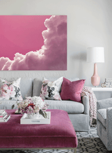 Pink Clouds Pink Sky Large Cloud Painting Minimalist Wall Art Canvas Pink Abstract Trendy Art Decor, Cloud Painting, Pink Blush Painting, Large Cloud Wall Art Canvas Dark Fuchsia Abstract Trending Art, pink wall art, cloud wall art print, Julia Apostolova, pink wall art decor, pink sky and clouds, bright sky, bedroom art, office art, gift fro her, dreaming art, oil painting, pink art, pink painting, huge canvas, large wall art, nursery decor, art for girl, trendy barby pink wall art decor