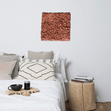 Copper Wabi Sabi Original 3D Art by Julia Apostolova, Modern Textured Black Sculpture Relief Wall Decor, 3d Wall Art Set, Small Art Gift for Him, White Wabi Sabi, Silver Artwork, Copper Wall Art, Dimensional Wall Art, Small Art Christmas Gift for Her, Gift for Father, Husband Gift, Copper Wall Art over bed in boho bedroom