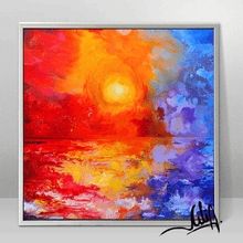 Colorful Wall Art Abstract Sunset Painting ''Majestic sunset'' Modern Canvas Wall Decor, Red Gold Painting, Extra Large Abstract Art Boho Wall Art, Gift for Him, Extra Large Canvas Wall Art, Julia Apostolova, Minimalist READY TO HANG Alcohol Ink Art, bold color, romantic sea Painting, zen wall art, Contemporary Art, Abstract Art, Modern Art Decor, Original Painting, sunset wall art, office art, birthday gift, living room decor, abstract sunset painting print, marble art, elegant wall art decor, seascape