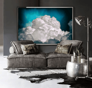 Cloud Painting Celestial Clouds Large Abstract Wall Art Modern Painting Celestial Wall Art, Print on Canvas for Trend Wall Decor by Julia Apostolova, Cumulus Clouds, Blue White Cloud Art, Luxury Wall Decor, Hotel Wall Art, Extra Large Wall Art Print, Celestial Abstract, Blue White Cloud Wall Art Large Textured Canvas, Cloud Painting, Canvas Wall Art, Art over Sofa, Night Sky, Decor, Interior, Bedroom, Living Room, Celestial Wall Art, Clouds, Stars, Dreamy Decor, Hotel Lobby Art, Nursery Print,
