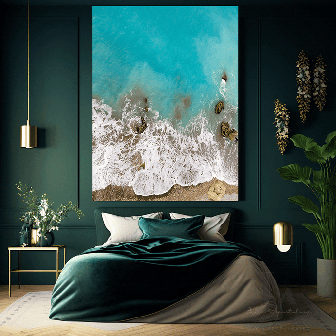  turquoise art, large wall art, coastal bedroom art, Turquoise Waters, Aerial Photography, Greece Beach Art Zen Decor, Drone Photo, Coastal Wall Art Canvas, Zen Art, Sea and Rocks, Greek Islands, Drone Photography, Julia Apostolova, Summer Wall Decor, Waves, Rhodes Islands, turquoise zen minimalist art, nordic decor, scancinavian, interior, modern art, trend art decor, greece from above, bedroom art, livingroom wall decor, trendy interior, spa decor,