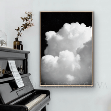 Black Sky White Clouds and stars Painting Black White Cloud Wall Art Canvas for Large Modern Trend Wall Decor Canvas Print Large Modern Trend Decor Abstract Clouds Dark Decor in living room decor setting. Black White Art in office decor. Dark Painting Abstract Large Cloud Wall Art on high qualify Canvas from Original Cloud Painting by artist Julia Apostolova, perfect Teal Wall Art Trend Decor for Bedroom, Living room Office, Hotel, Restaurant, also ideal gift for him, vertical art, modern print, aesthetic