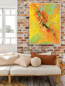 Autumn Art Wall living room interior kitchen dinning room gift for her erotic art erotic abstract Yellow Art Wall Art Autumn Decor aesthetic large Abstract Yellow and Orange Painting Autumn Canvas eclectic Yellow Painting Original Bright Print for Wall Decor Orange Painting Bright Painting Colorful Yellow Wall Art boho art juliaapostolova Summer 
