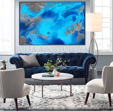 Turquoise Silver Art Abstract Seascape Painting Embellished Canvas Print, Relaxing Ocean Sounds, Julia Apostolova, Abstract Ocean, Bedroom Art, Relaxing Art, Livingroom Wall Art, Blue Painting, Turquoise Painting, Abstract Painting, Sea Art, Zen, Spa Decor, Hotel Lobby Decor , office interior  Office Decor Modern Art  office decor  ocean print  ocean painting  ocean canvas print ocean abstract wall art, glitter wall art, glitter painting glitter canvas, glitter art, glam wall art,  glam interior