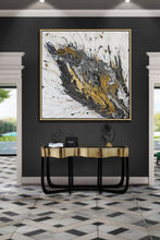 White Black Original Painting, Gold and Silver Leaf, Luxury Interior Art ''Believe In Yourself'', Huge Painting, black, gold leaf art, Abstract Silver Leaf, original art, uxury, Julia Apostolova, White and Gold, Original painting, Luxury decor, Wall art, original painting, glam, modern decoration, interiors, Minimalart, Pinterest Contemporary art, abstract art, luxury homes, modern, trendy, artwork, Livingroom decor Llarge wall art, mixed media art, canvas, acrylic, julia apostolova art, huge art