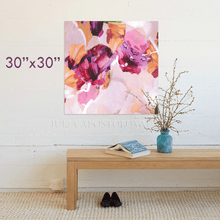 Floral Abstract Painting Pink Abstract Wall Art Nursery Wall Decor Canvas Print Perfect Gift for Her Modern Trend Art Decor, Pastel Abstract Painting Cloud Wall Art Romantic Painting Large Canvas Art Print Modern Trend Decor, Purple Abstract Painting, Modern Wall Art Decor, Blush Pink Purple Wall Art, Textured Canvas, Office Decor, Home Decor, Minimalist Painting, Flowers, Elegant, Living Room, Bedroom, Interior, Abstract Art, Large Abstract, Huge Art, Ready to Hang. Art over Bed, Romantic Art 30''x30''