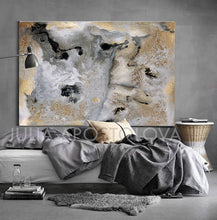 milky way, gold leaf painting, julia apostolova art, gold leaf art, interior, set of 2, black grey gold, watercolour, modern decor, happy clients, watercolor print, modern wall decor, wall art decor, wall art, 