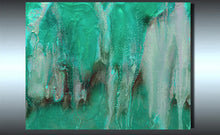 Turquoise Green Wall Art Zen Painting, Abstract Watercolor, Teal Landscape Canvas Print, Seascape Art, julia apostolova, teal wall art, minimalist painting, canvas wall art, large painting