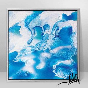 Spa Wall Art Bathroom Decor Abstract Ocean Painting, Sea Waves, Turquoise Blue White Canvas Print, Ocean Wall Art, Ocean Abstract Canvas, Nautical Decor, Kids Room Art, Bedroom Art, Bathroom Art, Interior Decor, Design, Living Room, Hotel Decor, Home Decor, Interior Designers, Airbnb Decor