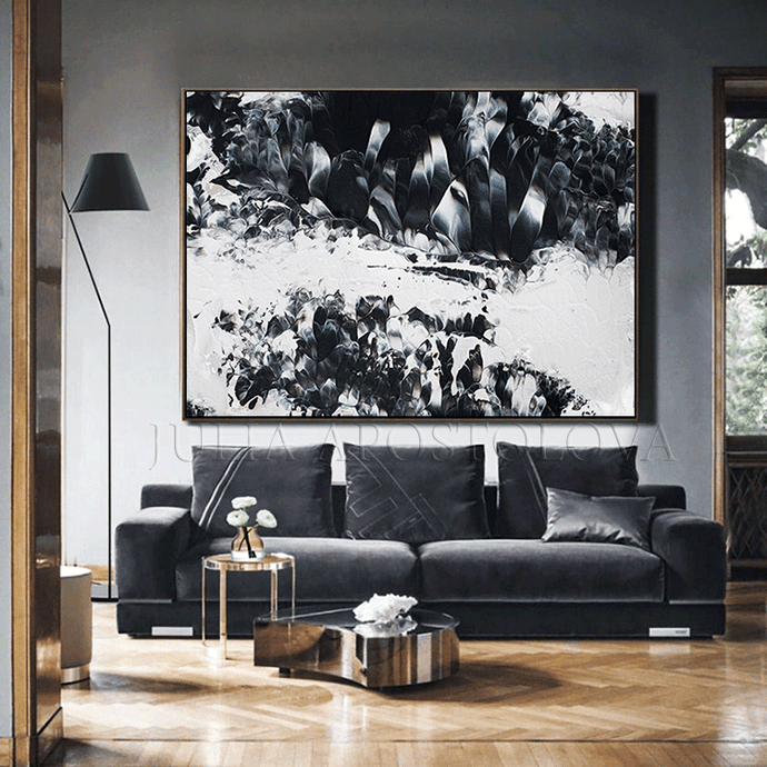 Black White Wall Art Abstract Painting Marble Canvas Print, Large Wall Art Decor by Julia Apostolova, Minimalist Painting Marble Canvas Print, Nordic Decor Art, marble canvas, oil painting, Large Marble Art, Interior Designer, Contemporary Art, Design , Large Marble Art, Marble Canvas Print, Beautiful Abstract Art, Modern Wall Decor, Large Canvas Art, Ink Painting Print, Livingroom, Dinning Room, Bedroom Decor, Office Decor, Christmas Gift, Art Gift for him, Extra Large Painting, Huge Art