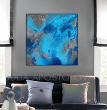 Blue and Gray Ocean Wall Art, Turquoise Blue Abstract Painting, Ocean Print, Gift for Him, Office Decor, Coastal Canvas Art, Relaxing, Summer Decor, Blue Abstract Art, Blue Marble Painting, Navy Blue Ocean Wall Art Canvas, Modern Print Blue Wall Decor, Julia Apostolova, Blue Painting, Coastal Art, Cozy, Interior, Home Decor, Bedroom Wall Art, Ocean Painting, Minimalist Blue Art, Ocean Abstract, Abstract Seascape, Bathroom Wall Art, Hotel Lobby Art Decor, Airbnb wall art decor, Coastal Decor, Elegant Art