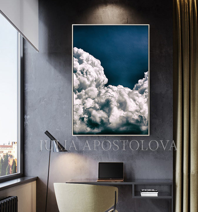 Clouds Over A Pasture Canvas Print / Canvas Art by 4x6 - Fine Art
