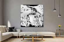 Modern Black and White Abstract Print, Ready To Hang, Large Wall Art, Print on Canvas, Black White Painting, Black White Modern Art, Contemporary Art by Julia Apostolova, Interior Design, Interior Designer