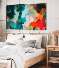 Floral Wall Art Colorful Abstract Painting Print Large Canvas Bold Wall Art Living Room Boho Decor, Floral Painting by Julia Apostolova, Abstract Wall Art Floral Painting Elegant Abstract Canvas Print, Large Wall Art, Modern Decor, gray, white, ivory, sage green wall art, black, oil wall art, neutral wall decor, neutral wall art, floral painting, floral decor, colorful art, bold colors, zen wall art, zen painting, large art, trendy decor, living room, interior, hallway, bedroom